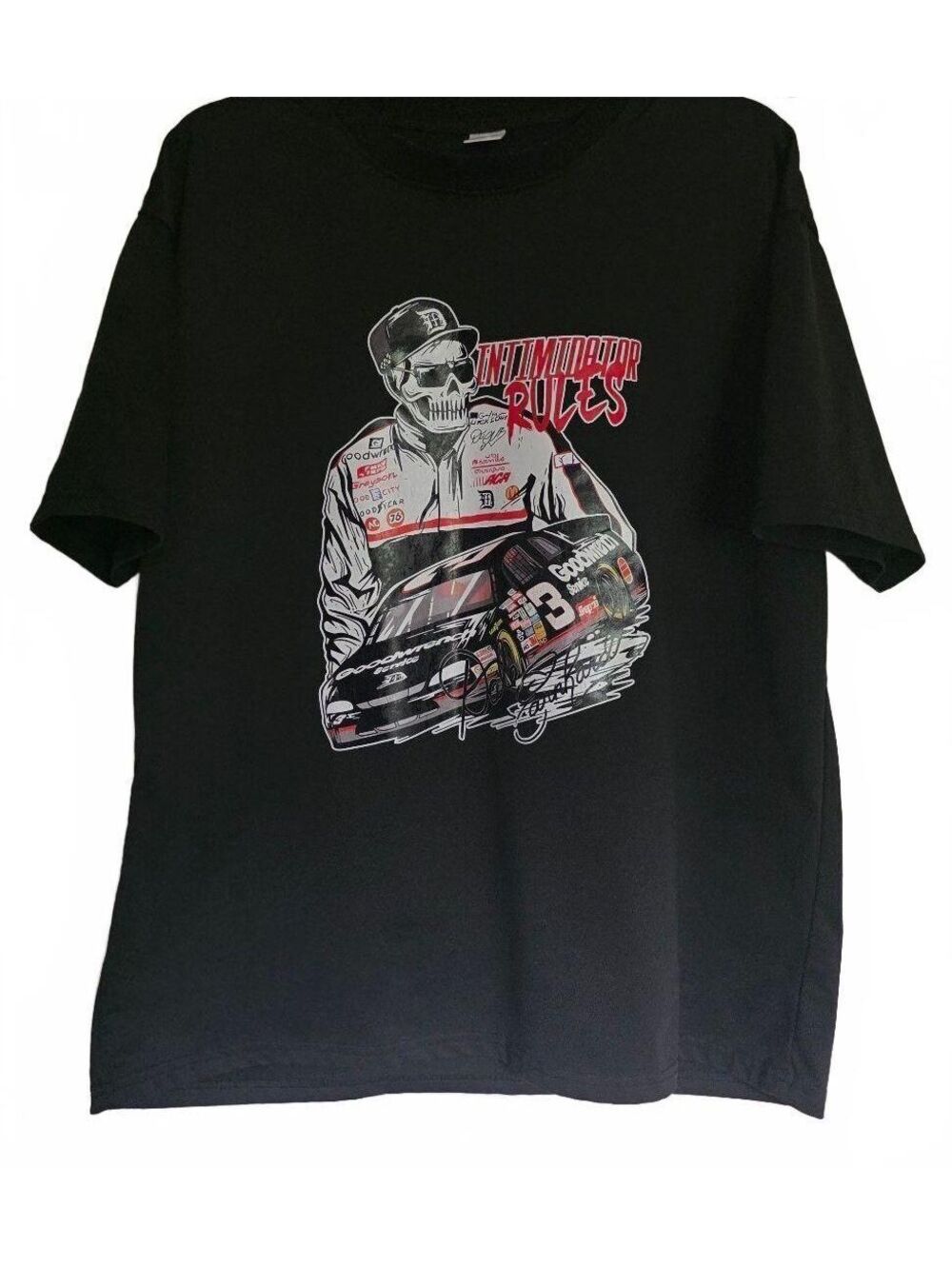 Intimidator Rules Graphic Racing TShirt Dale Earnhardt Sr XL